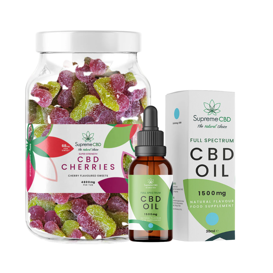 CBD Oil Bundle with FREE 4800mg CBD Gummies | Full Spectrum CBD UK