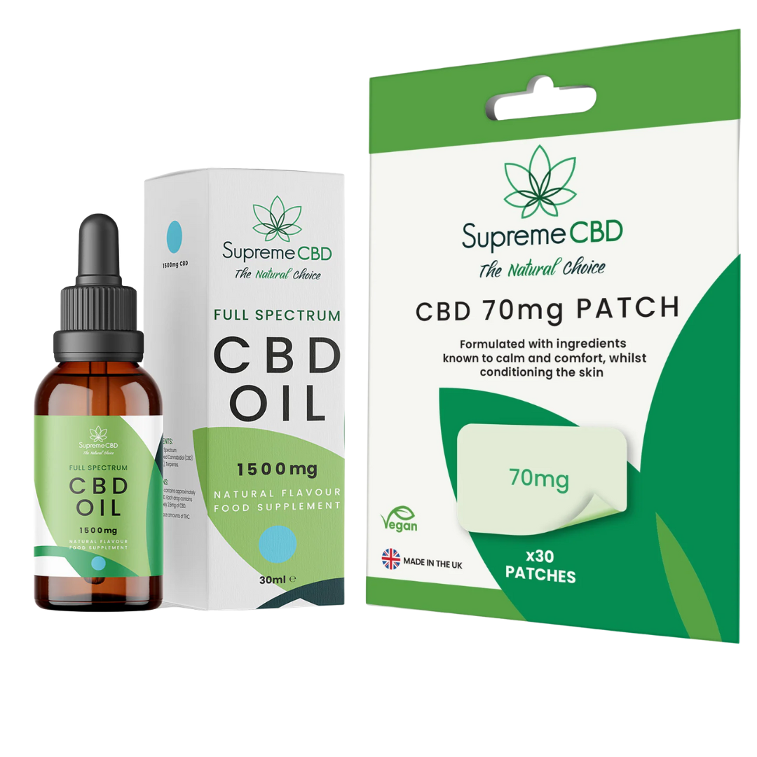 Supreme CBD Sugar Free 24-7 CBD Support Bundle | CBD Oil & Patches UK