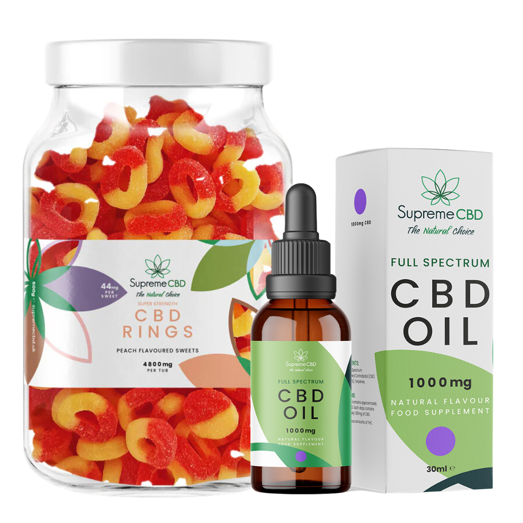 CBD Oil Bundle with FREE 4800mg CBD Gummies | Full Spectrum CBD UK