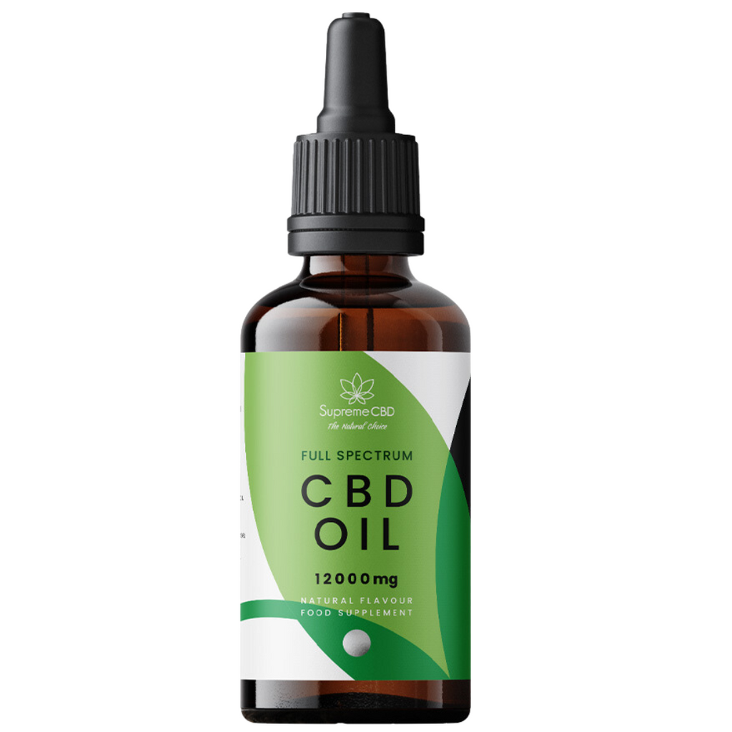 Supreme CBD Oil 100ml 12000mg | High Strength Full Spectrum CBD Oil UK