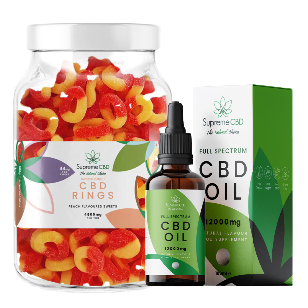 CBD Oil Bundle with FREE 4800mg CBD Gummies | Full Spectrum CBD UK