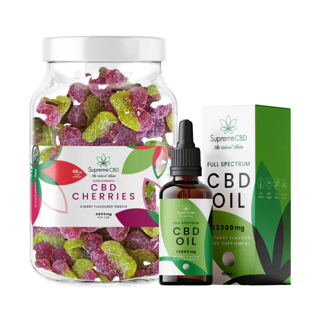 CBD Oil Bundle with FREE 4800mg CBD Gummies | Full Spectrum CBD UK