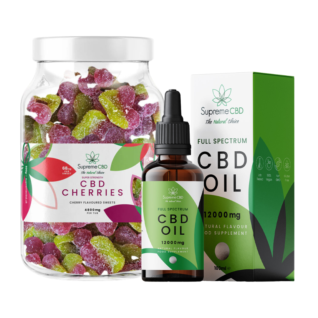 CBD Oil Bundle with FREE 4800mg CBD Gummies | Full Spectrum CBD UK