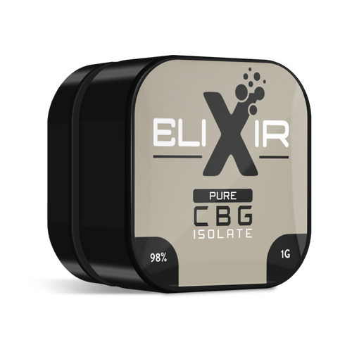 Elixir Pure CBG Isolate container on a white background