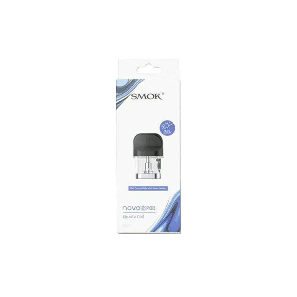 Smok Novo 2 Replacement Pods - MTL/Mesh/Quartz Quartz Coil 1.4 Ohm