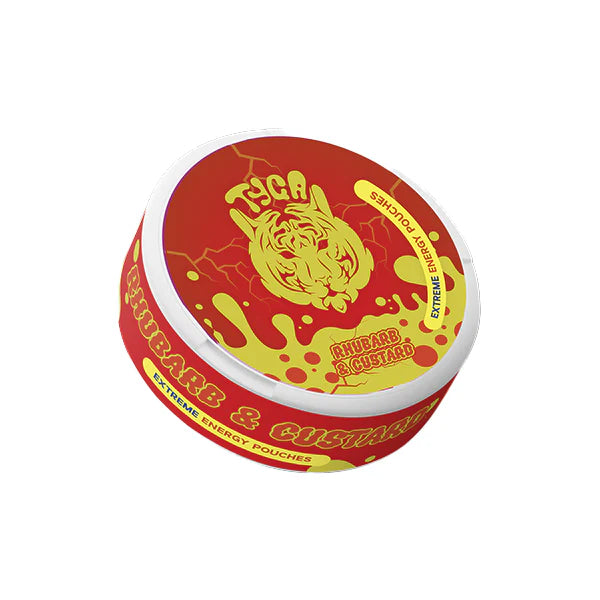 100mg Tyga Extreme Energy Pouches - 20 Pouches Rhubarb Custard