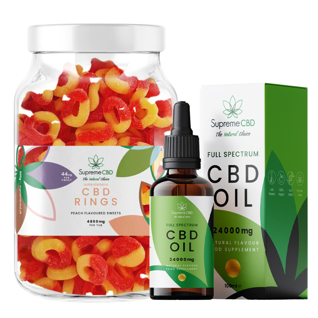 CBD Oil Bundle with FREE 4800mg CBD Gummies | Full Spectrum CBD UK