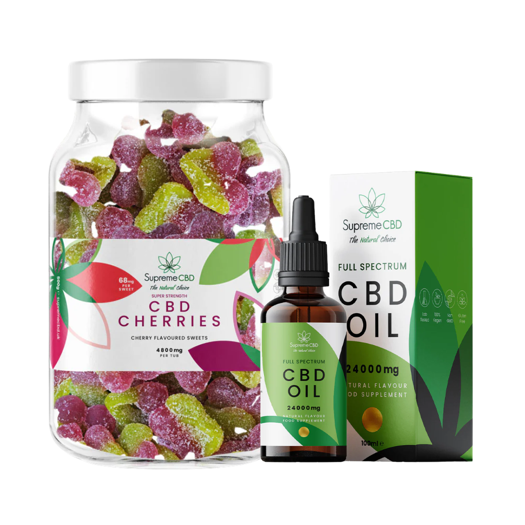 CBD Oil Bundle with FREE 4800mg CBD Gummies | Full Spectrum CBD UK