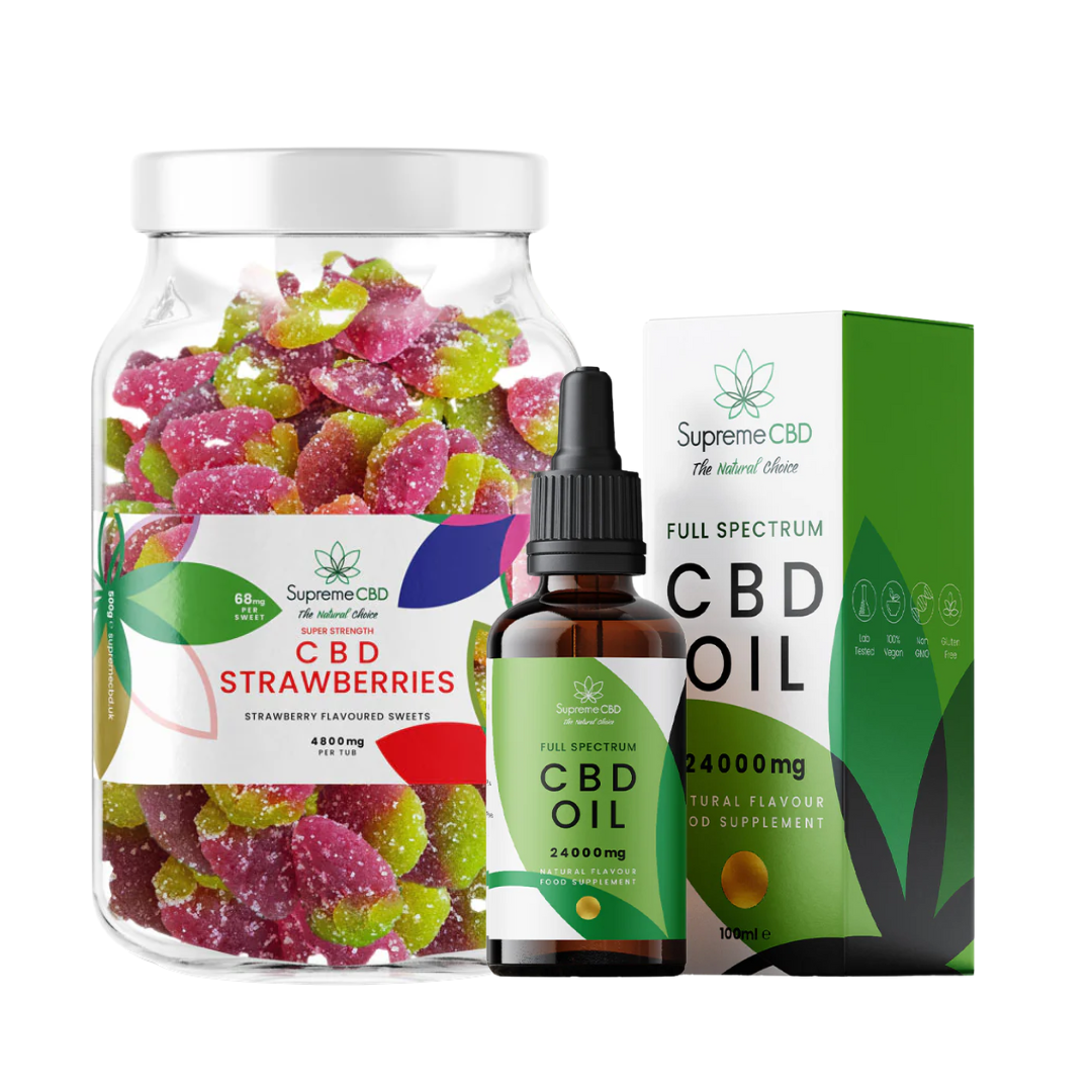 CBD Oil Bundle with FREE 4800mg CBD Gummies | Full Spectrum CBD UK