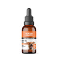 Bottle of Orange County Hemp Oil for dogs on a white background