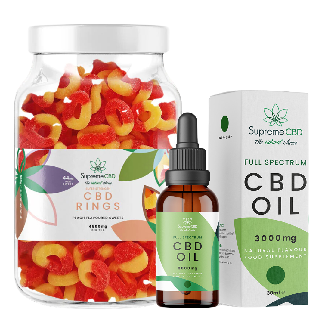 CBD Oil Bundle with FREE 4800mg CBD Gummies | Full Spectrum CBD UK