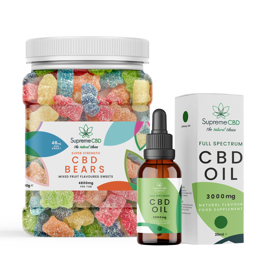CBD Oil Bundle with FREE 4800mg CBD Gummies | Full Spectrum CBD UK