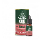 Aztec CBD 300mg CBD Vaping Liquid 10ml (50PG/50VG) Sweet Strawberry