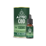 Aztec CBD 100mg CBD Vaping Liquid 10ml (50PG/50VG) O.G. Kush