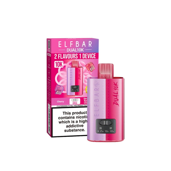 20mg Elf Bar Dual 10K Pod Vape Kit Cherry Edition
