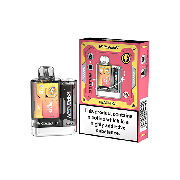 Vapengin Venus Pod Vape Kit + 1x 20mg Prefilled Pod 2ml Peach Ice