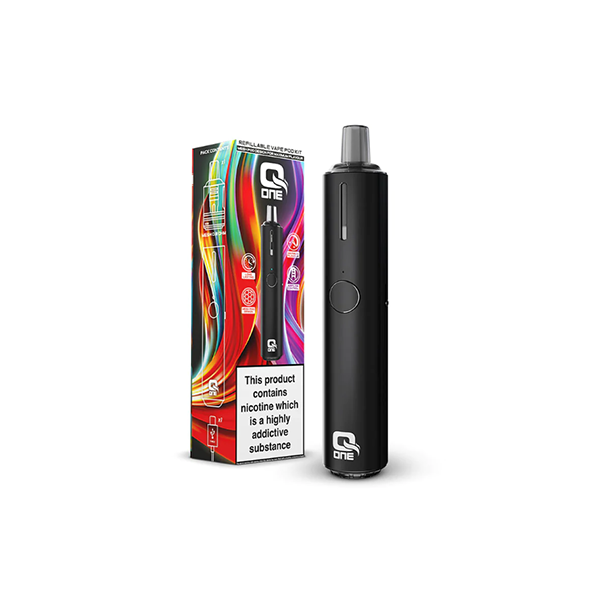 QOne Starter Pod-Based Vape Kit Black