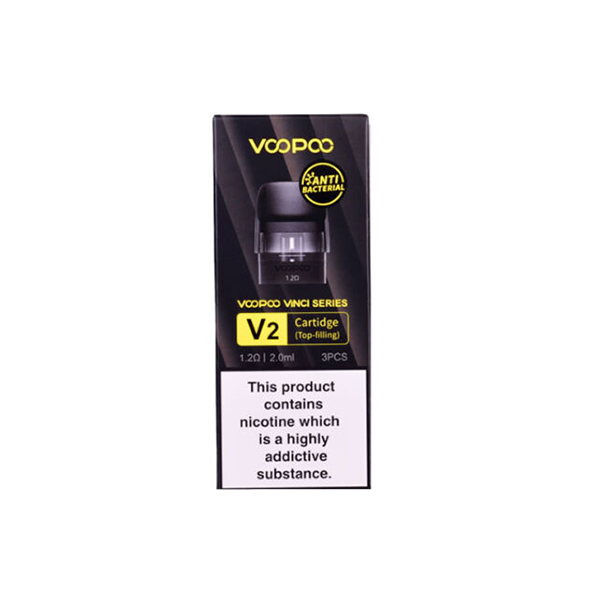 VooPoo Vinci V2 Replacement Cartridge Pods 0.8Ω/1.2Ω - 3Pcs 1.2 Ohms