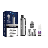 Hayati X4 Refillable Pod Vape Kit Includes 1X Nic Salts 20mg + 3x Refillable Pods Midnight Grey