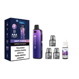 Hayati X4 Refillable Pod Vape Kit Includes 1X Nic Salts 20mg + 3x Refillable Pods Misty Purple