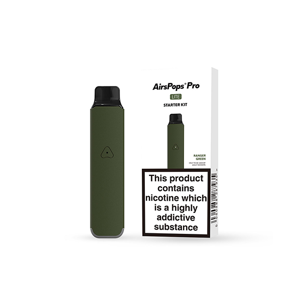 AIRSCREAM Air Pops Pro Lite Vape Device Starter Kit Ranger Green