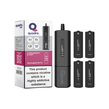 20mg Quadro 2.4K Pod Vape Kit 4 in 1 Black Series 2400 Puffs Strawberry B Gum