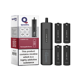 20mg Quadro 2.4K Pod Vape Kit 4 in 1 Black Series 2400 Puffs Cherry Ice
