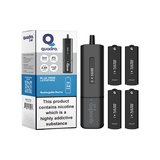 20mg Quadro 2.4K Pod Vape Kit 4 in 1 Black Series 2400 Puffs Blue Razz Lemonade