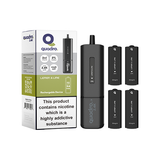 20mg Quadro 2.4K Pod Vape Kit 4 in 1 Black Series 2400 Puffs Lemon Lime