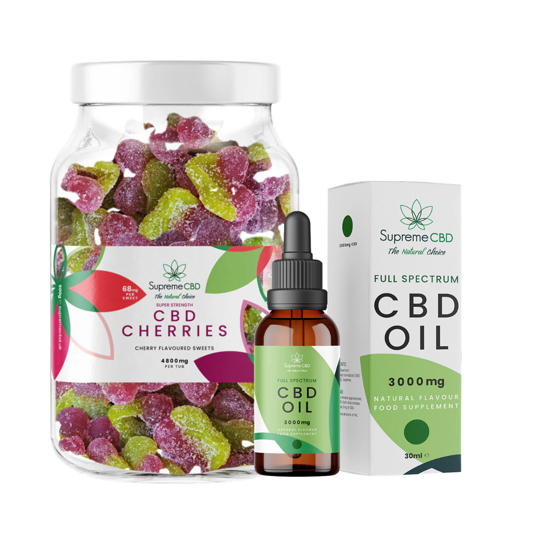 CBD Oil Bundle with FREE 4800mg CBD Gummies | Full Spectrum CBD UK