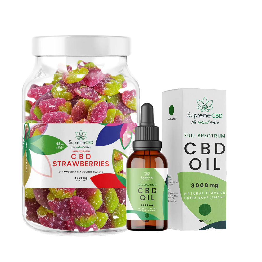 CBD Oil Bundle with FREE 4800mg CBD Gummies | Full Spectrum CBD UK