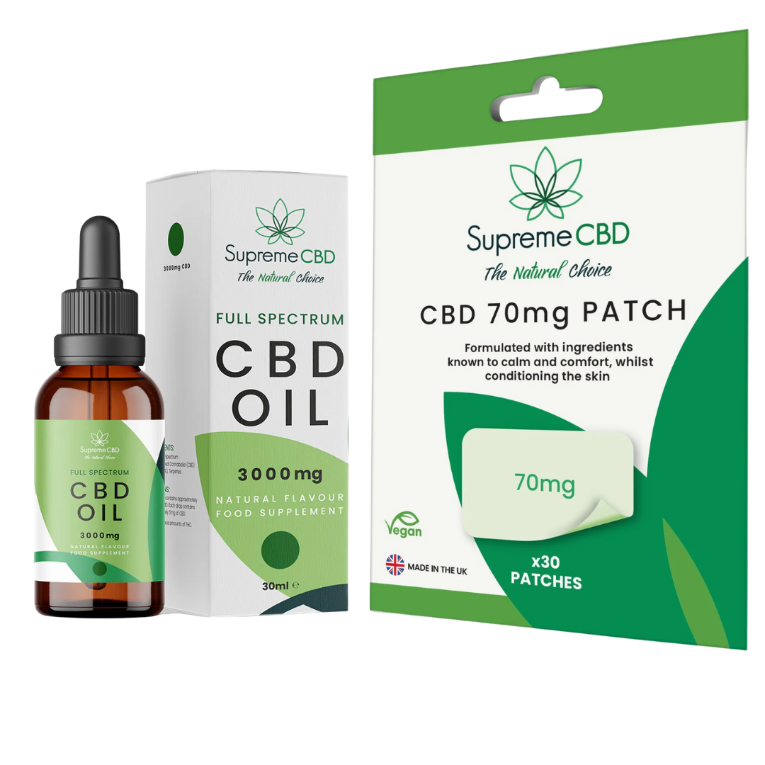Supreme CBD Sugar Free 24-7 CBD Support Bundle | CBD Oil & Patches UK