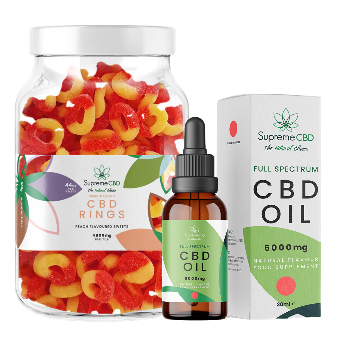 CBD Oil Bundle with FREE 4800mg CBD Gummies | Full Spectrum CBD UK