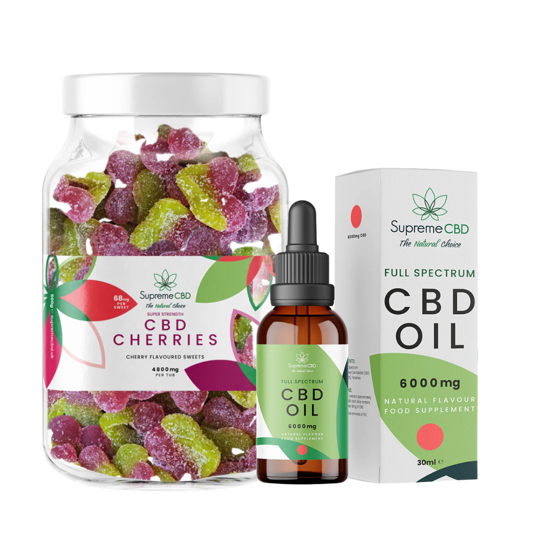 Supreme CBD Super Strength Bundle | 6000mg CBD Oil & FREE 4800mg CBD Gummies