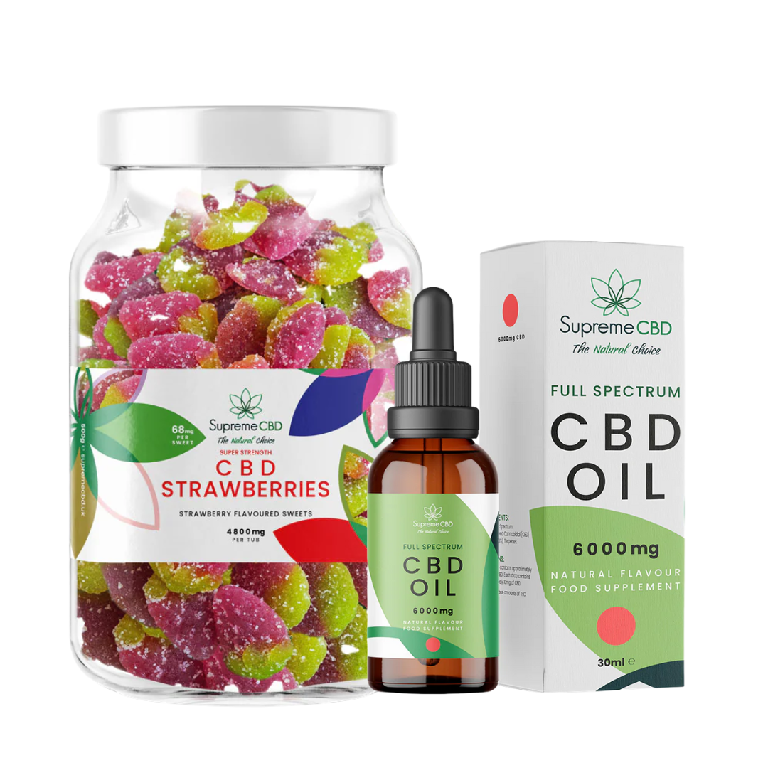 Supreme CBD Super Strength Bundle | 6000mg CBD Oil & FREE 4800mg CBD Gummies