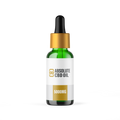 Bottle of Absolute CBD Oil 5000MG on a white background