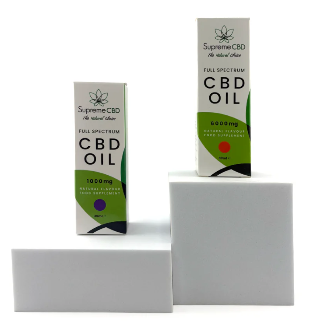 Supreme CBD Day & Night CBD Oil Bundle | 1000mg + 6000mg Full Spectrum CBD Oils UK