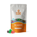 Orange County CBD Gummies packaging with gummies in front on a white background