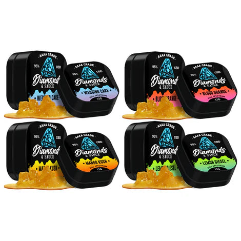 Diamonds & Sauce CBD Distillate 95% Full Spectrum 1.5g | 10 Flavours