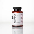 Bottle of eb & flo Menopause Body Capsules on a white background