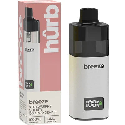 Hûrb Breeze 1000mg CBD + CBG Vape Kit – 10ml Prefilled Pod