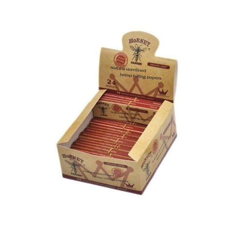 24 Hornet Brown Organic King Size Rolling Papers + Tips Default Title
