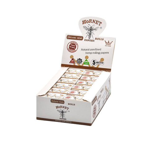 24 Hornet Natural Organic Hemp Papers 5 meter Roll Default Title