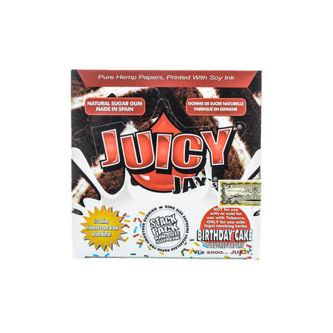 24 Juicy Jay Birthday Cake Flavoured King Size Premium Rolling Papers Default Title