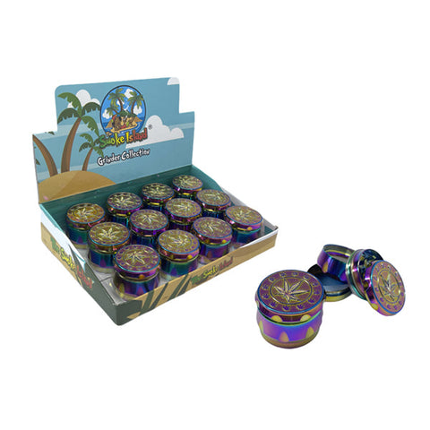 4 Parts Large Metal Rainbow 40mm Grinder - SMK113XC Default Title