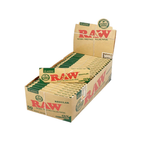 50 Raw Classic Green Regular Corner Cut Rolling Papers Default Title