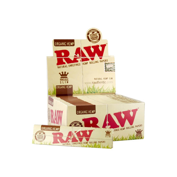 50 Raw Organic Hemp King Size Slim Rolling Papers Default Title