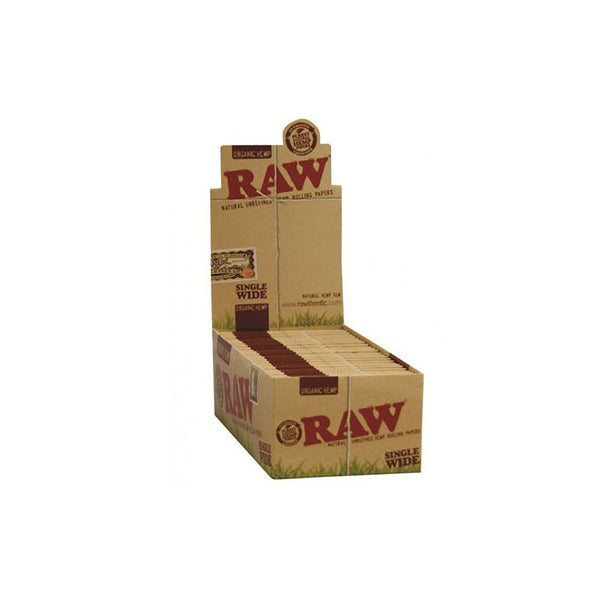 50 Raw Single Wide Organic Hemp Rolling Papers Default Title