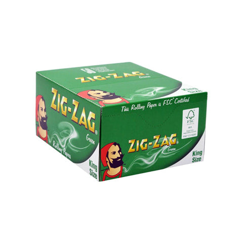 50 Zig-Zag Green King Size Rolling Papers Default Title