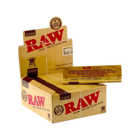 50 Raw Classic King Size Slim Rolling Papers Default Title